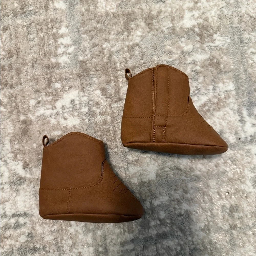 Carter's Brown Baby Walker Boots size 3/6M